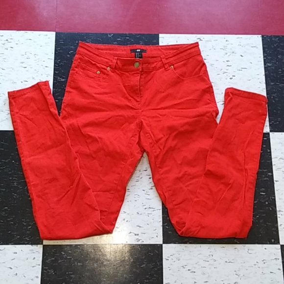 H&M Denim - SOLD H&M red jeans